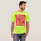 Levendig fruitig Delight patroon T-shirt (Voorkant volledig)