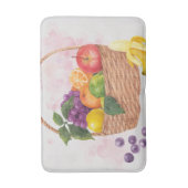 Levendig Fruitmand Watercolor Kunst Badmat (Voorkant Verticaal)