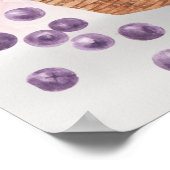 Levendig Fruitmand Watercolor Kunst Poster (Hoek)