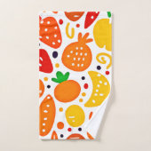 Levendig fruitpatroon bad handdoek (Handdoek)