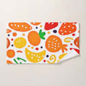 Levendig fruitpatroon bad handdoek (Handdoek)