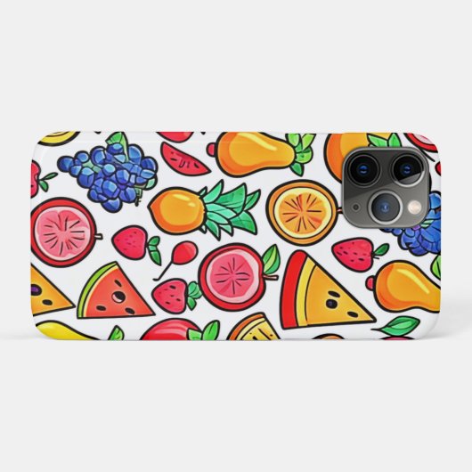 Levendig fruitpatroon Case-Mate iPhone case (Achterkant (horizontaal))