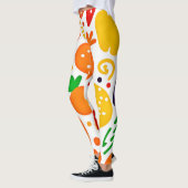 Levendig fruitpatroon leggings (Links)
