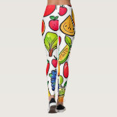 Levendig fruitpatroon leggings (Achterkant)