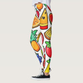 Levendig fruitpatroon leggings (Links)