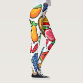 Levendig fruitpatroon leggings (Rechts)