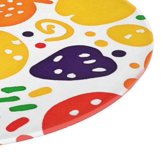 Levendig fruitpatroon snijplank (Hoek)