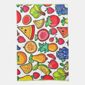 Levendig fruitpatroon theedoek (Verticaal)