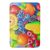 Levendig fruitstilleven badmat (Voorkant Verticaal)