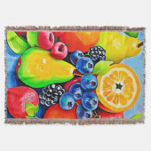 Levendig fruitstilleven deken (Voorkant)