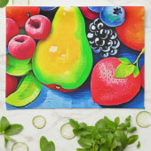 Levendig fruitstilleven theedoek (Gevouwen)