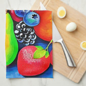 Levendig fruitstilleven theedoek (Quarter Fold)