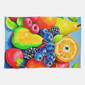 Levendig fruitstilleven theedoek (Horizontaal)