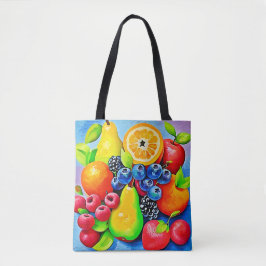 Levendig fruitstilleven tote bag