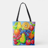 Levendig fruitstilleven tote bag (Achterkant)