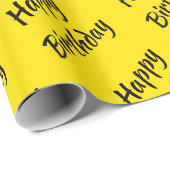 Levendig Geel Cadeaupapier (Rol Hoek)
