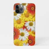 Levendig geel en Oranje Daisy Pattern Case-Mate iPhone Case (Achterkant)