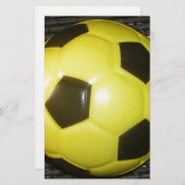 Levendig Geel en Zwart Football (Voetbal) Art (Voorkant / Achterkant)