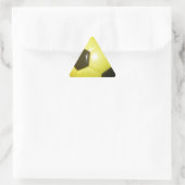 Levendig Geel en Zwart Football (Voetbal) Art Sticker (Tas)