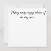 Levendig geel Happy Birthday Party Flyer poster Kaart (Achterkant)