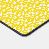 Levendig geel patroon abstract ontwerp bureaumat (Hoek)