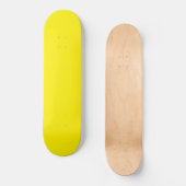 levendig geel skateboard heeft een strakke (Voorkant)