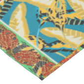 Levendig Geel & Teal Art Deco Vlinder Kunst Tafelkleed (Gekanteld)