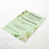 Levendig Geel Tulp & Ranunculus Formeel Trouwfeest Folie Uitnodiging (Gedraaid)