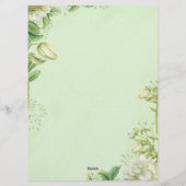 Levendig Geel Tulp & Ranunculus Formeel Trouwfeest Kaart (Achterkant)