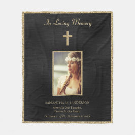 Levendig geheugen in ons hart fleece deken