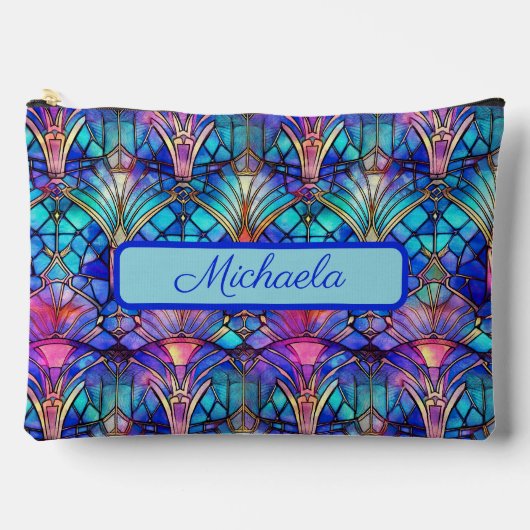Levendig gekleurd Glas in lood gepersonaliseerd Etui (Voorkant)