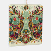 Levendig gekleurd rendier keramisch ornament (Rechts)