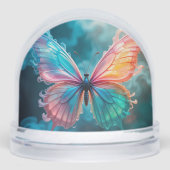 Levendig gekleurde vlinder met etherische vleugels sneeuwbol (Voorkant)