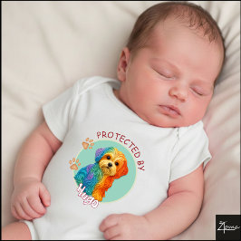 Levendig gekrulde Quilled Maltezer hond Portret Romper