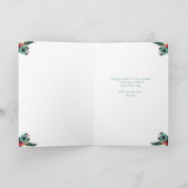 Levendig | Gelukkige Moederdag Teal Bloemen en Fot Kaart (Binnen)