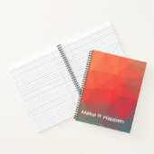 Levendig Geometrisch Abstract Aangepast Monogram  Notitieboek (Binnen)