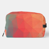 Levendig Geometrisch Abstract Aangepast Monogram Toilettasje (Achterkant)