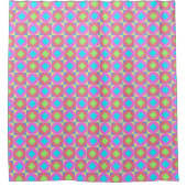 Levendig Geometrisch Abstract Psychedelisch Patroo Douchegordijn (Voorkant)
