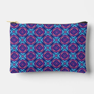 Levendig geometrisch bloemenpatroon etui
