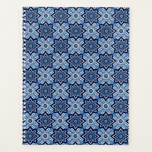 Levendig geometrisch bloemenpatroon planner (Voorkant)