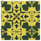Levendig geometrisch bloemmotief stof (Close Up)