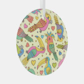 Levendig geometrisch mozaïek: modern naadloos glas ornament (Voorkant Rechts)