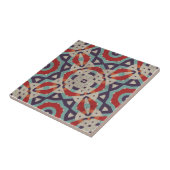 Levendig geometrisch mozaïek steen textuur patroon tegeltje (Zijkant)