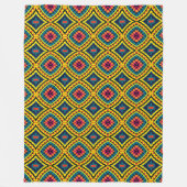 Levendig geometrisch mozaïekpatroon fleece deken (Voorkant)