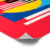 Levendig geometrisch ontwerp in minimalistische vo poster (Hoek)