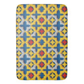 Levendig geometrisch patroon met felle kleuren badmat (Voorkant Verticaal)