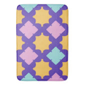 Levendig geometrisch patroon met felle kleuren badmat (Voorkant Verticaal)