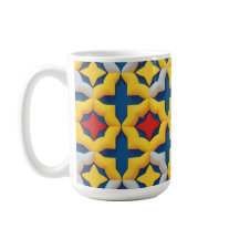 Levendig geometrisch patroon met felle kleuren