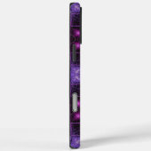Levendig Geometrisch Patroon Neon Paars Roze Kubus Case-Mate iPhone Case (Achterkant / Rechts)