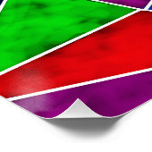 Levendig geometrisch patroon perfect poster (Hoek)